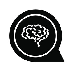 vector illustration of a human brain	