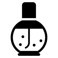 
solid design of perfume icon.
