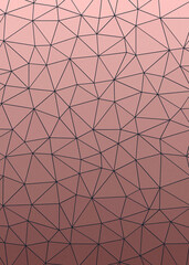 Obraz premium Pink Peach color Abstract color Low-Polygones Generative Art background illustration