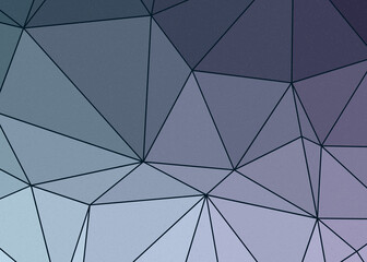Obraz premium Blue Gray color Abstract color Low-Polygones Generative Art background illustration