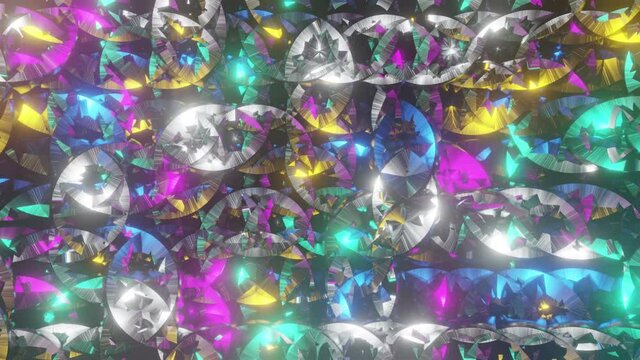 Crazy round disco reflections. 