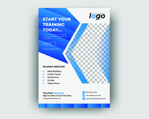 Gym or fitness flyer design template,GYM / Fitness Flyer template with grunge shapes. vector, Gym fitness social media post template shapes. vector,