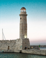 lighthouse in the harbour of Rethymno