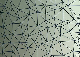 Obraz premium Seafoam Green color Abstract color Low-Polygones Generative Art background illustration