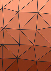 Orange Red color Abstract color Low-Polygones Generative Art background illustration