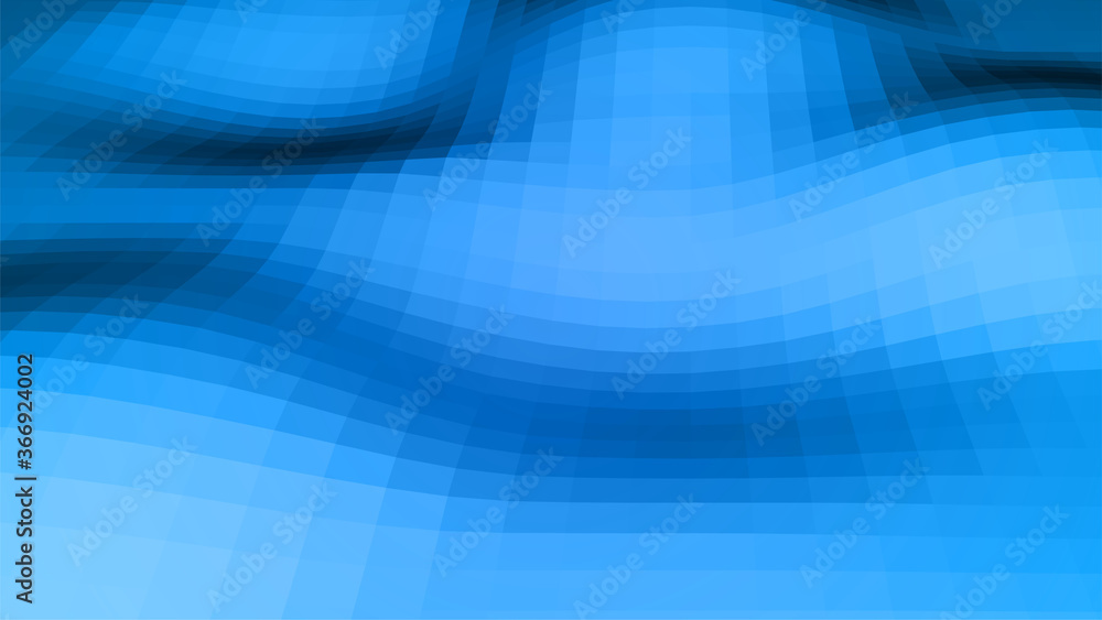 Poster blue 3d polygon surface. virtual computer landscape. vector design art. tiled plane with bright and 