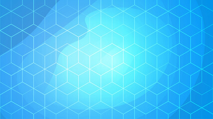 Obraz na płótnie Canvas Abstract blue background. Geometric polygon pattern. Thin line structure. Technology texture. Empty space. Hi tech wallpaper. Presentation, web banner or print template. Stock vector illustration