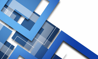 Fototapeta premium Abstract Blue Squares design background 
