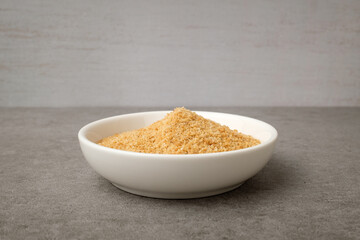 Sodium glutamate on white background