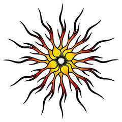 Set of onion vegetable icon. Vector illustration of sun onion vegetable.