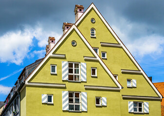 historic old town of Memmingen in germany
