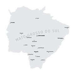 Mato Grosso do Sul State map