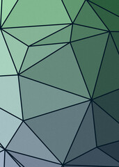 Emerald Green color Abstract color Low-Polygones Generative Art background illustration