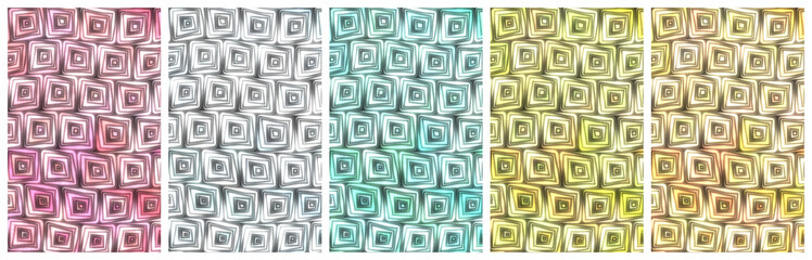 Abstract Cover Background Set with retro squares surface - five 10:16 Images ( Size each: 2000 x 3200 ) - e.g. for book / ebook cover design