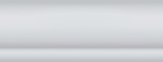 Gray and White gradient abstract background. Panoramic or studio with blank space. Vector illustration.