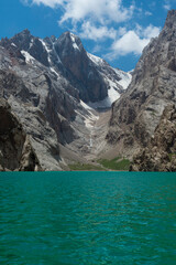 Köl-Suu lake, High Altitude Lake, Kurumduk valley, Naryn province, Kyrgyzstan, Central Asia