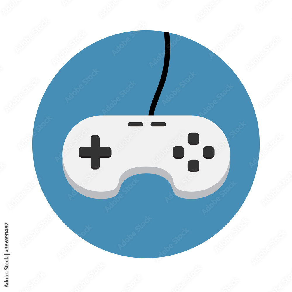 Poster joystick icon vector isolated on white background. joystick flat icon for web site, app and ui. crea
