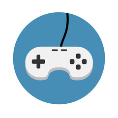 Joystick icon vector isolated on white background. Joystick flat icon for web site, app and ui. Creative game concept, joystick vector illustration