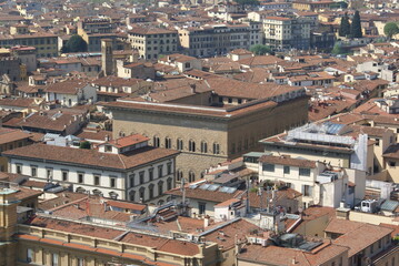 Florence, Italy: aerial view of the city centre