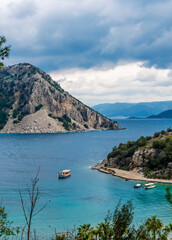 Obraz premium Turunc Bay coastal view in Turkey