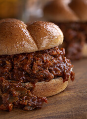 Shredded Barbecue Beef Sandwich