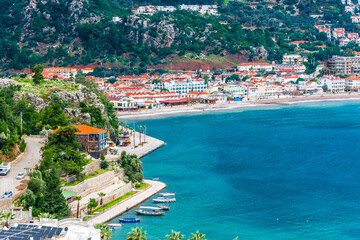 Fototapeta premium Turunc Bay coastal view in Turkey