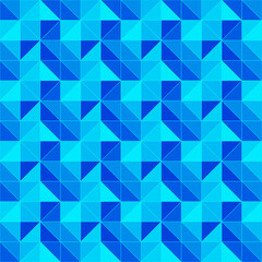 Blue triangle seamless mosaic background