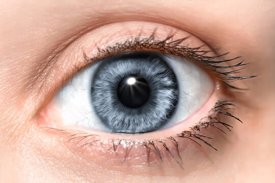 Macro photo of woman eye