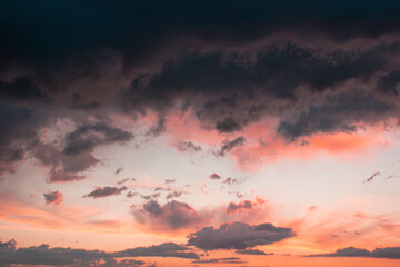 sunset in the clouds