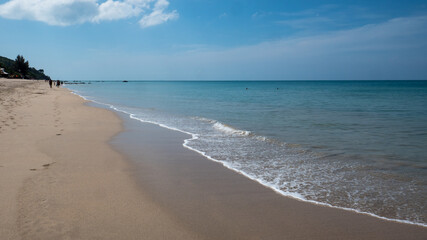 Sandy beach on western Koh Lanta in southern Thailand.