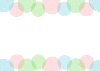 水彩風　水玉模様の背景