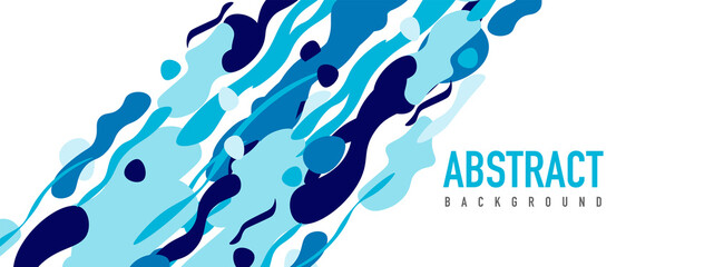 Fototapeta premium Trendy liquid style shapes abstract design, dynamic vector background for placards, brochures, posters, web landing pages, covers or banners