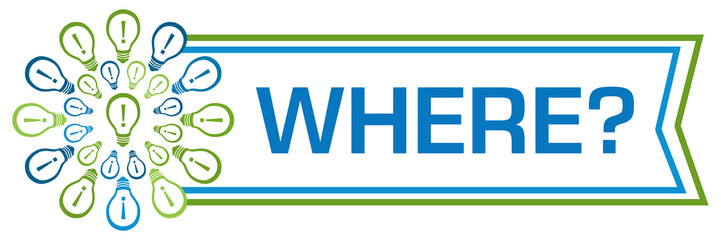 Where Green Blue Bulbs Circular Left Box 