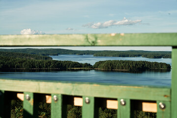The tower in Padasjoki, Finland. Great view of the land with 1000 lakes.