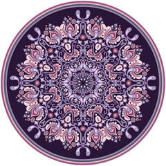 Vector ethnic abstract flower illustration
