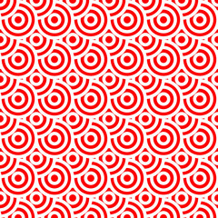 japanese pattern red