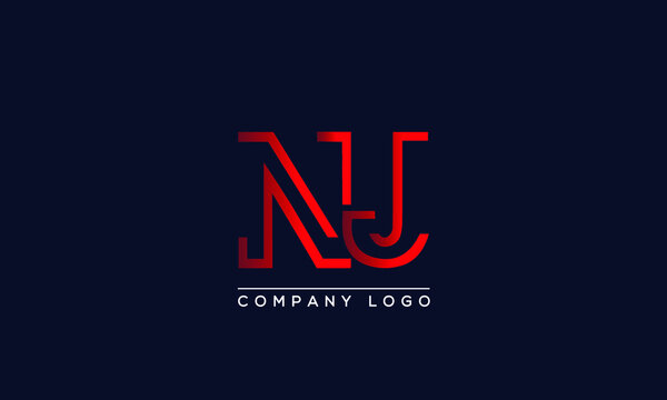 Creative letters NJ or JN Logo Design Vector Template. Initial Letters NJ Logo Design	