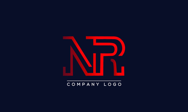 Letter Nr Logo Design Vector & Photo (Free Trial) | Bigstock