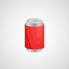 Drink in can vector icon.