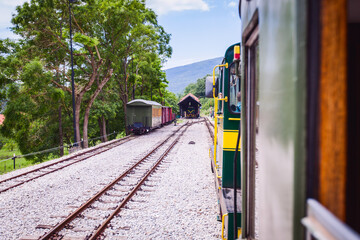 Tourist Attraction Travel, Journey with old-fashioned train, Heritage railway with scenic rides,...