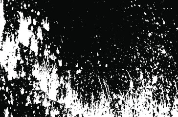 Black paint stains.Grunge texture. Grunge black and white vector overlay. Grungy grainy surface.
