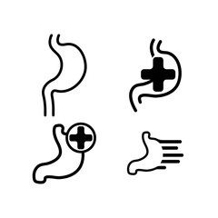 stomach care icon designs concept vector illustration
