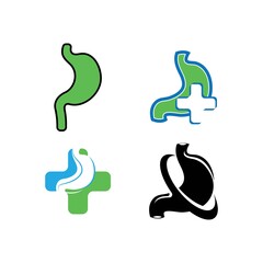 stomach care icon designs concept vector illustration
