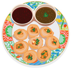 Popular Indian Chat Snack - Paani Puri © RealityImages