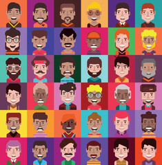 Collection of avatars  (  Man and woman Characters )