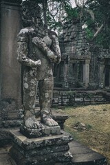 Angkor Thom and the statue