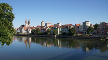Fototapeta na wymiar Regensburg an Der Donau