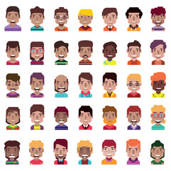 Collection of avatars  (  Man and woman Characters )