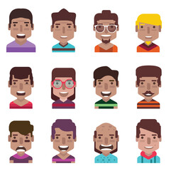 Collection of avatars  (  Man and woman Characters )