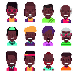 Avatar icon set - High quality avatars. User avatars, for social network (Male and female faces )